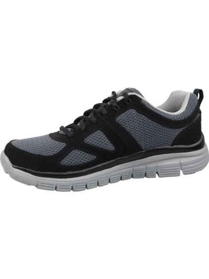 ČERNO-ŠEDÉ PÁNSKÉ TENISKY SKECHERS BURNS AGOURA 52635-BKGY (Velikost 40)