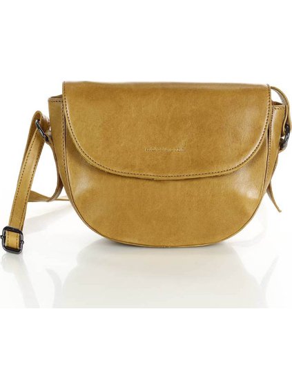 MARCO MAZZINI SVĚTLE HNĚDÁ CROSSBODY S KLOPOU