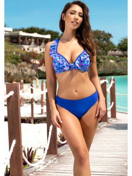 MODRÉ BIKINY S PUNTÍKY MARI (Velikost 36)