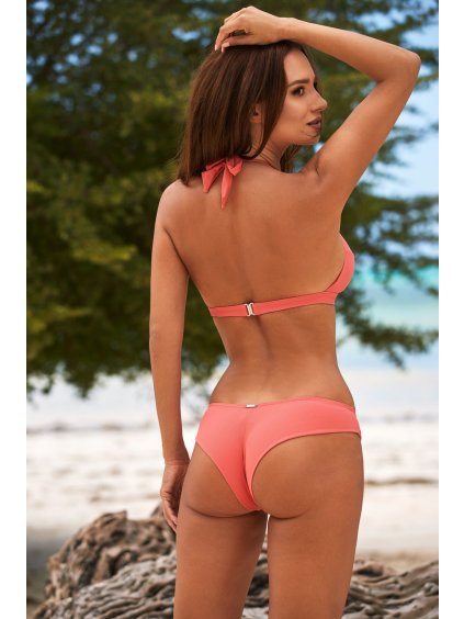 KORÁLOVÉ BIKINY S VOLÁNEM GABI (Velikost 36)