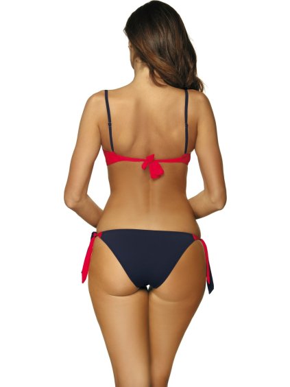 MODRO-ČERVENÉ BIKINY SE ŽLUTÝM PRUHEM FELICIA BLU ASSOLUTO-ANARANJADO