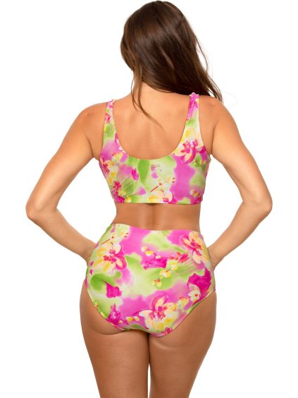 ZELENO-RŮŽOVÉ VZOROVANÉ BIKINY ASANI