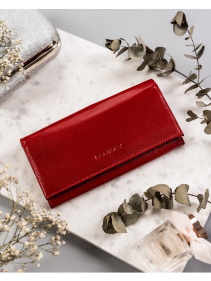 ROVICKY HLADKÁ ČERVENÁ KOŽENÁ PENĚŽENKA V192 (Velikost ONE SIZE)