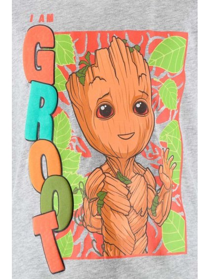 ŠEDO-TYRKYSOVÝ LETNÍ SET MARVEL GROOT
