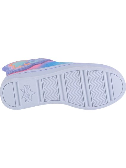 RŮŽOVO-FIALOVÉ KOTNÍKOVÉ TENISKY SKECHERS TWI-LITES 2.0-BUTTERFLY LOVE