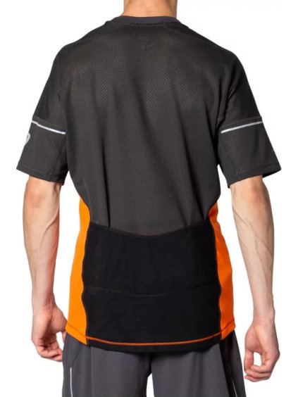 ORANŽOVO-ČERNÉ SPORTOVNÍ TRIČKO ASICS FUJITRAIL TOP TEE