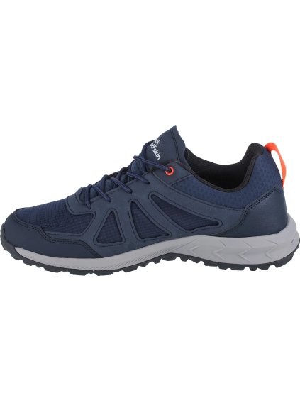 TMAVĚ MODRÁ TURISTICKÁ OBUV JACK WOLFSKIN WOODLAND 2 TEXAPORE LOW M