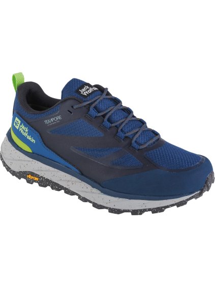 MODRÁ OUTDOOROVÁ OBUV JACK WOLFSKIN TERRAVENTURE TEXAPORE LOW M (Velikost 41)