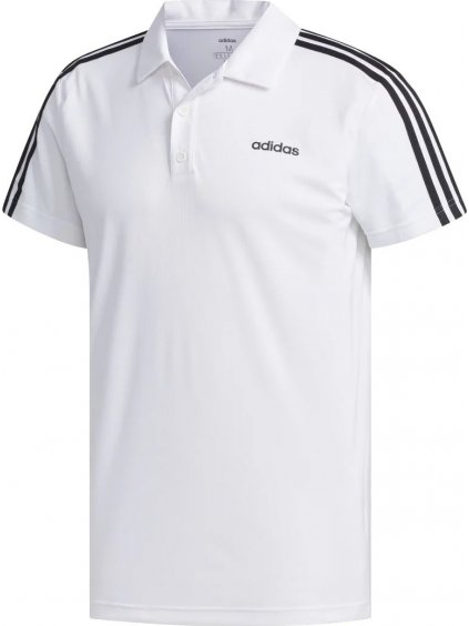 BÍLÁ PÁNSKÁ POLOKOŠILE ADIDAS DESIGNED 2 MOVE 3-STRIPES POLO SHIRT