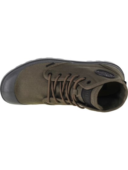 KHAKI PÁNSKÉ KOTNÍKOVÉ BOTY PALLADIUM PAMPA HI HTG SUPPLY