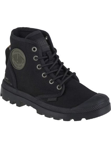 ČERNÉ DÁMSKÉ KOTNÍKOVÉ BOTY PALLADIUM PAMPA HI HTG SUPPLY