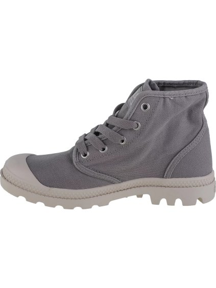 ŠEDÉ DÁMSKÉ KOTNÍKOVÉ TENISKY PALLADIUM PAMPA HI (Velikost 36)