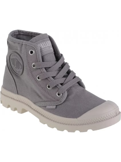 ŠEDÉ DÁMSKÉ KOTNÍKOVÉ TENISKY PALLADIUM PAMPA HI