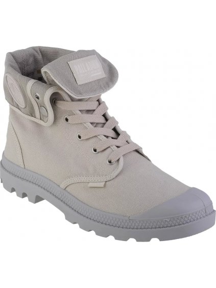 BÉŽOVO-ŠEDÉ PÁNSKÉ KOTNÍKOVÉ BOTY PALLADIUM BAGGY (Velikost 41)