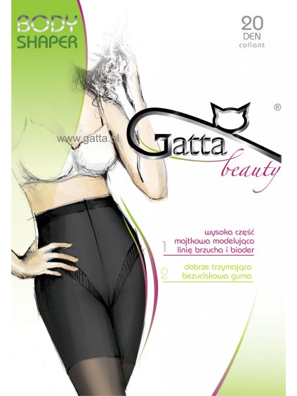 STAHUJÍCÍ PUNČOCHOVÉ KALHOTY GATTA BODY SHAPER 20 DEN (Velikost XL, Barva hnědá)