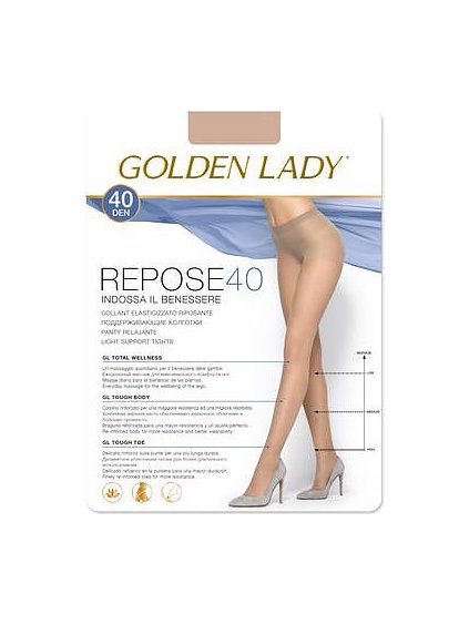 PRŮHLEDNÉ PUNČOCHOVÉ KALHOTY GOLDEN LADY REPOSE 40 DEN