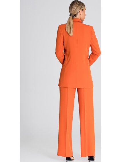 ORANŽOVÉ ELEGANTNÍ DÁMSKÉ SAKO