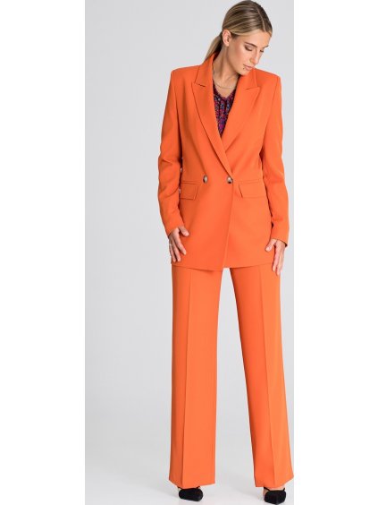 ORANŽOVÉ ELEGANTNÍ DÁMSKÉ SAKO