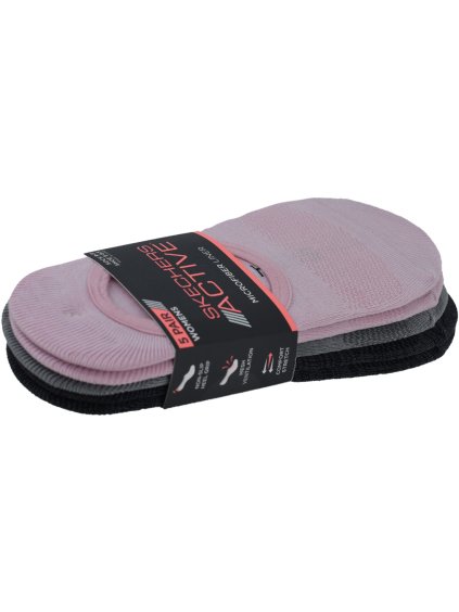 SET PONOŽEK SKECHERS GIRLS 6PK LOW CUT