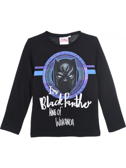 BLACK PANTHER ČERNÉ CHLAPECKÉ TRIČKO