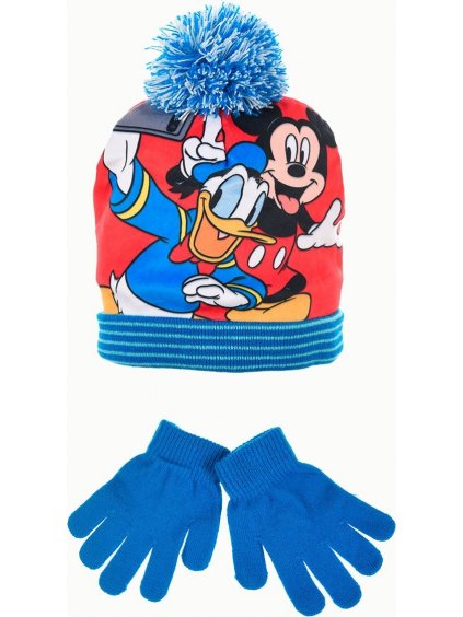 DISNEY MICKEY MOUSE MODRÝ ZIMNÍ SET PRO KLUKY