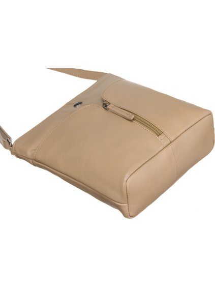 PETERSON BÉŽOVÁ KOŽENÁ CROSSBODY KABELKA
