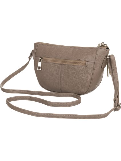 PETERSON BÉŽOVÁ KOŽENÁ CROSSBODY KABELKA S PENĚŽENKOU