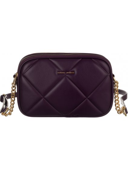 DAVID JONES TMAVĚ FIALOVÁ PROŠÍVANÁ CROSSBODY KABELKA