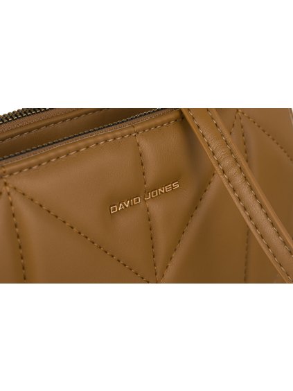 DAVID JONES HNĚDÁ ELEGANTNÍ PROŠÍVANÁ CROSSBODY KABELKA