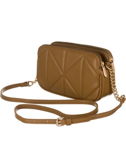 DAVID JONES HNĚDÁ ELEGANTNÍ PROŠÍVANÁ CROSSBODY KABELKA