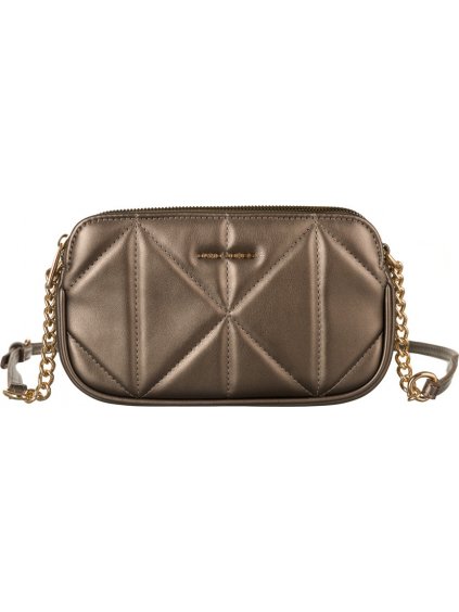 DAVID JONES MĚDĚNÁ ELEGANTNÍ PROŠÍVANÁ CROSSBODY KABELKA