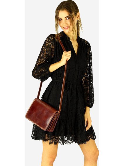 MARCO MAZZINI HNĚDÁ CROSSBODY KABELKA