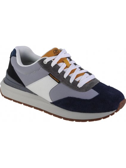 ŠEDO-MODRÉ PÁNSKÉ TENISKY SKECHERS SUNNY DALE-LEYDEN (Velikost 41)