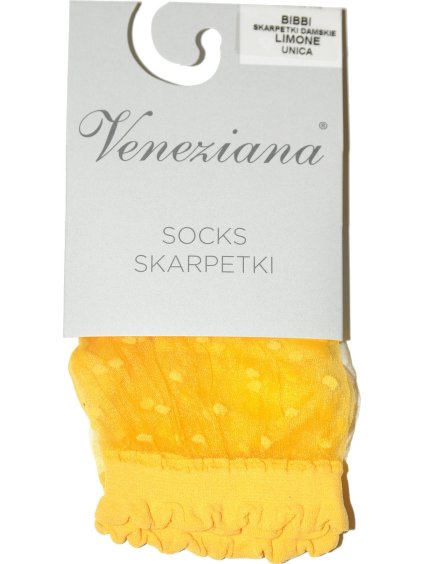 PONOŽKY S MIKROVLÁKNA S KRAJKOU VENEZIANA BIBBI