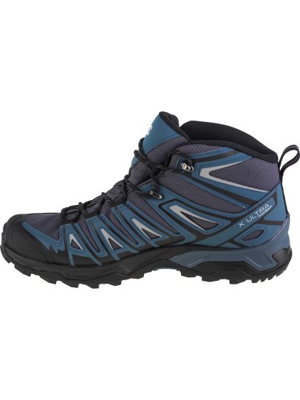 MODRÁ TURISTICKÁ VYSOKÁ OBUV SALOMON X ULTRA PIONEER MID GTX