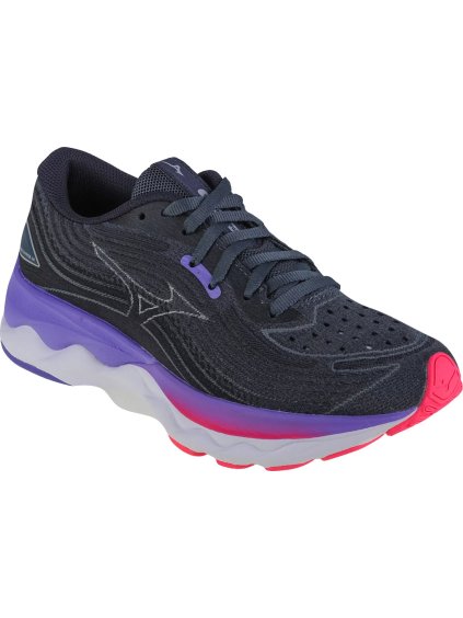 TMAVĚ ŠEDÉ DÁMSKÉ BĚŽECKÉ TENISKY MIZUNO WAVE SKYRISE 4 (Velikost 37)