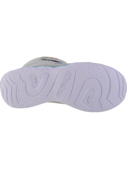 STŘÍBRNÉ DÍVČÍ SVÍTÍCÍ TENISKY SKECHERS SWEETHEART LIGHTS - SWEET STYLING