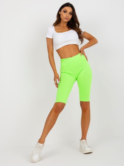 NEONOVĚ ZELENÉ BIKER SHORTS