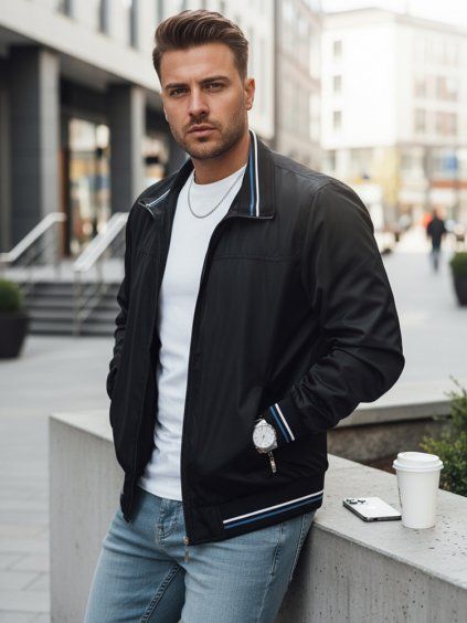 ČERNÁ PŘECHODOVÁ BUNDA (Velikost M)