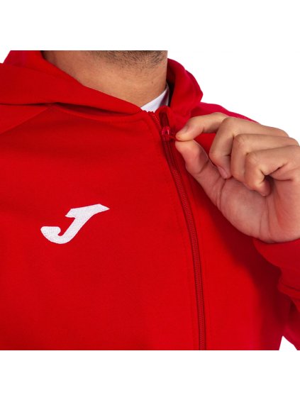 ČERVENÁ PÁNSKÁ SPORTOVNÍ MIKINA JOMA MENFIS HOODIE (Velikost L)