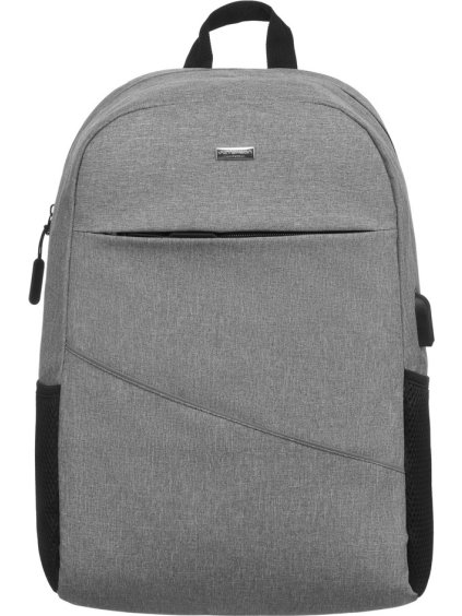 PETERSON ŠEDÝ BATOH S PŘIHRÁDKOU NA NOTEBOOK (Velikost ONE SIZE)