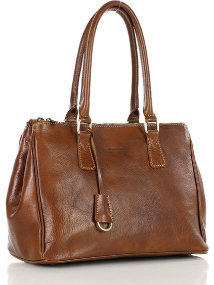 MARCO MAZZINI HNĚDÁ SHOPPER KABELKA (Velikost ONE SIZE)