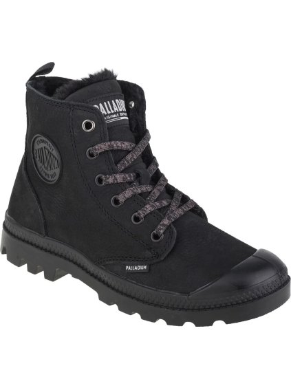 ČERNÉ ZATEPLENÉ KOTNÍKOVÉ TENISKY PALLADIUM PAMPA HI ZIP WL