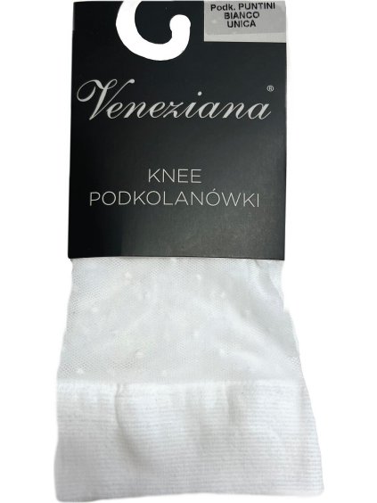 VZOROVANÉ SILONKOVÉ PODKOLENKY VENEZIANA PUNTINI (Velikost ONE SIZE, Barva grafitová)