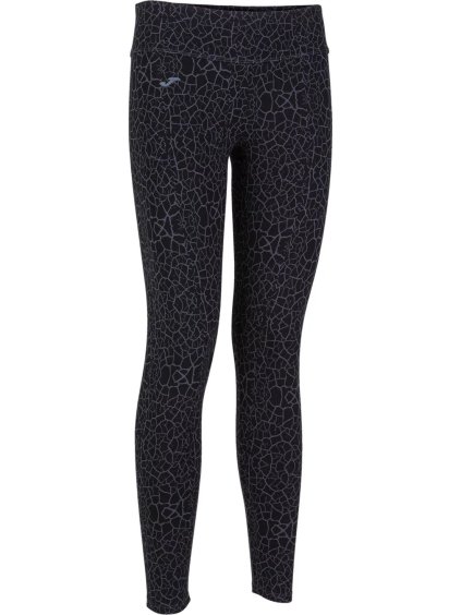 ČERNÉ VZOROVANÉ LEGÍNY JOMA URBAN STREET LONG TIGHTS (Velikost L)