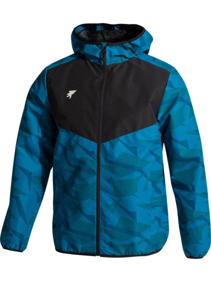 MODRÁ VZOROVANÁ SPORTOVNÍ BUNDA JOMA EXPLORER RAIN JACKET