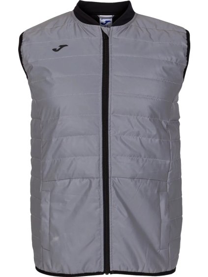 TMAVĚ ŠEDÁ REFLEXNÍ BĚŽECKÁ VESTA JOMA R-NIGHT PADDING VEST