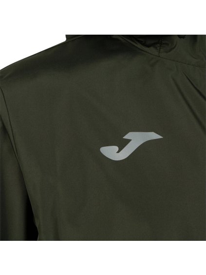 TMAVÁ KHAKI PÁNSKÁ SPORTOVNÍ BUNDA JOMA ELITE VII RAIN JACKET