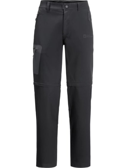 ČERNÉ TURISTICKÉ KALHOTY/KRAŤASY JACK WOLFSKIN ACTIVE TRACK ZIP OFF M PANTS