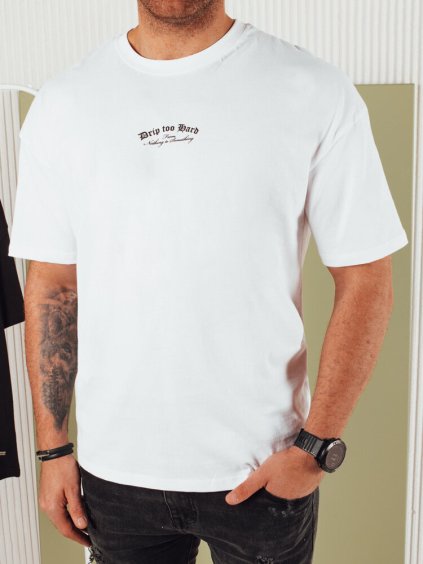 BÍLÉ TRIČKO S POTISKEM NA ZÁDECH (Velikost M)